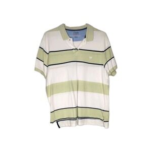 Chaps Polo Shirt Mens 2XL Everyday Casual Striped Short‎ Sleeve